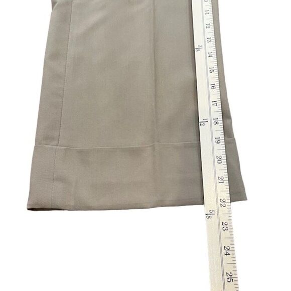 Sandro Sportswear Wide Leg Cropped Tummy Control Beige Pants Trousers Size 8 - Picture 5 of 13